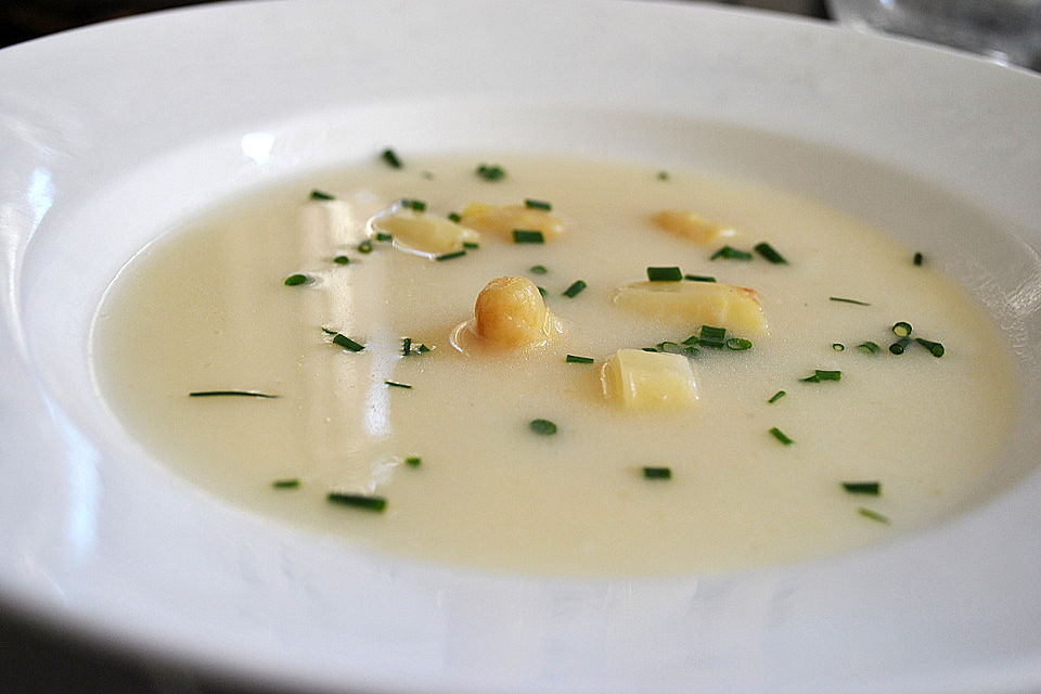 Spargelcremesuppe à la Tick