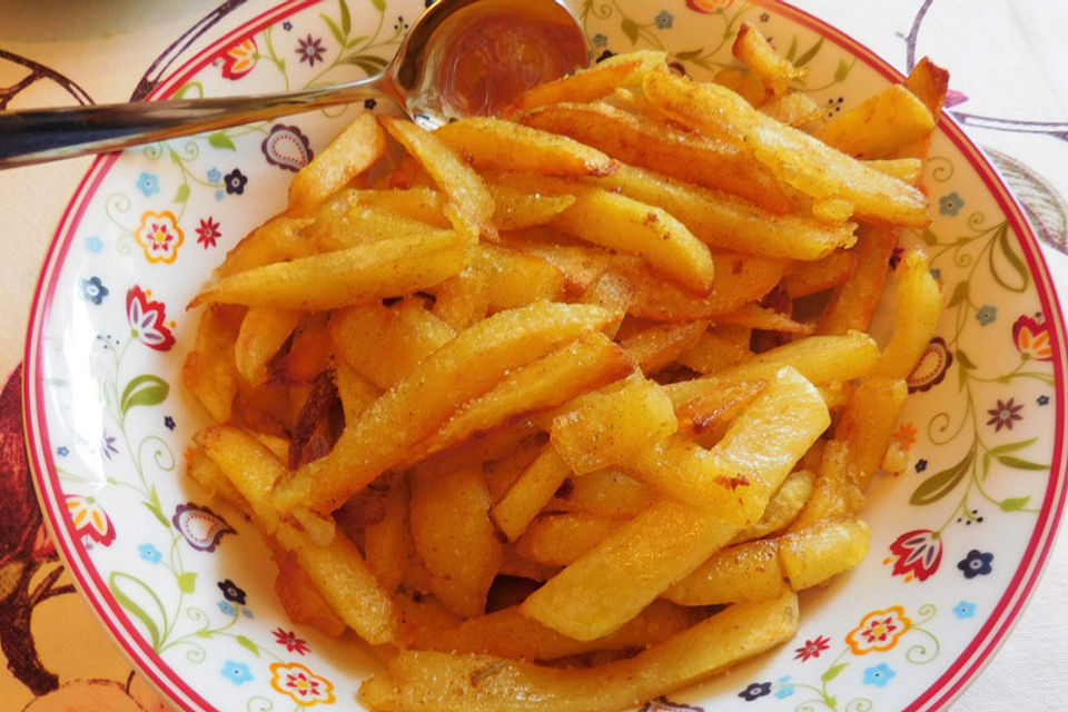 Pommes in der Pfanne