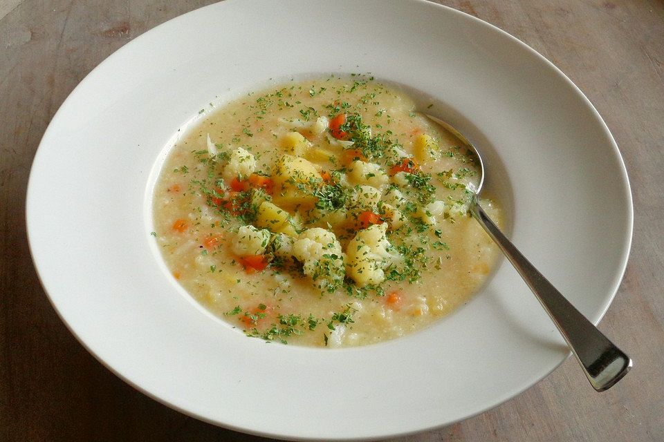 Blumenkohlsuppe