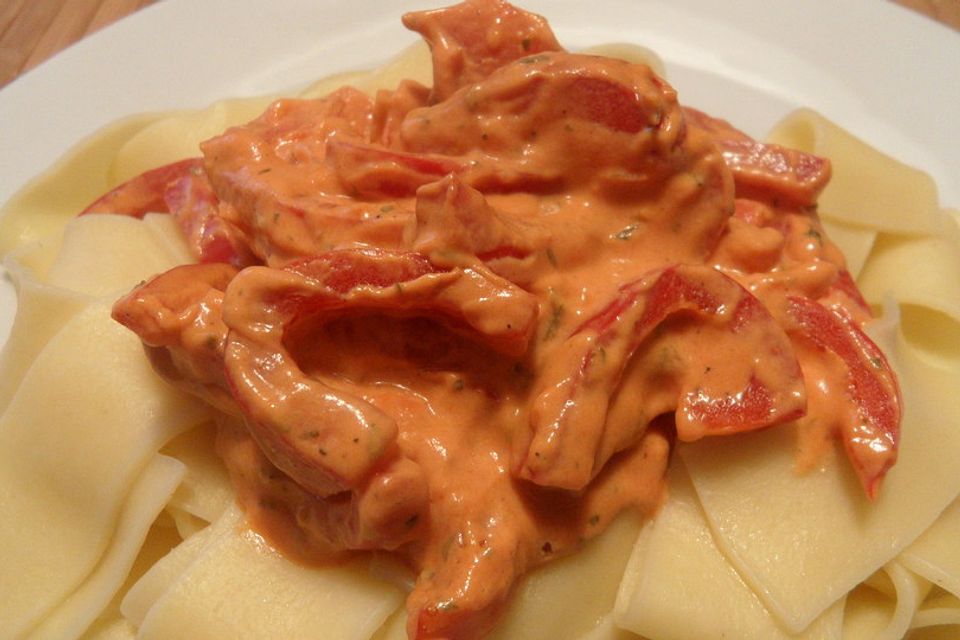 Paprika-Frischkäse-Sauce