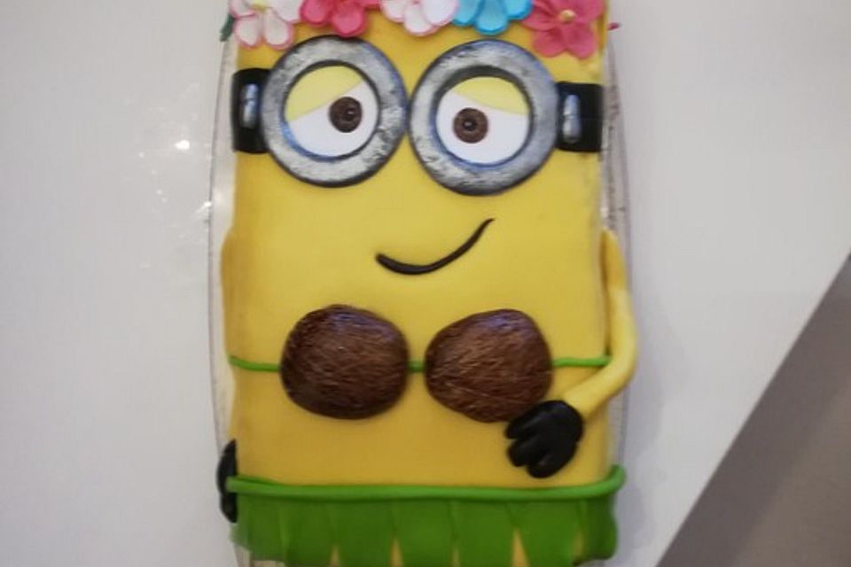 Minion-Torte mit Kinderschokoladencreme