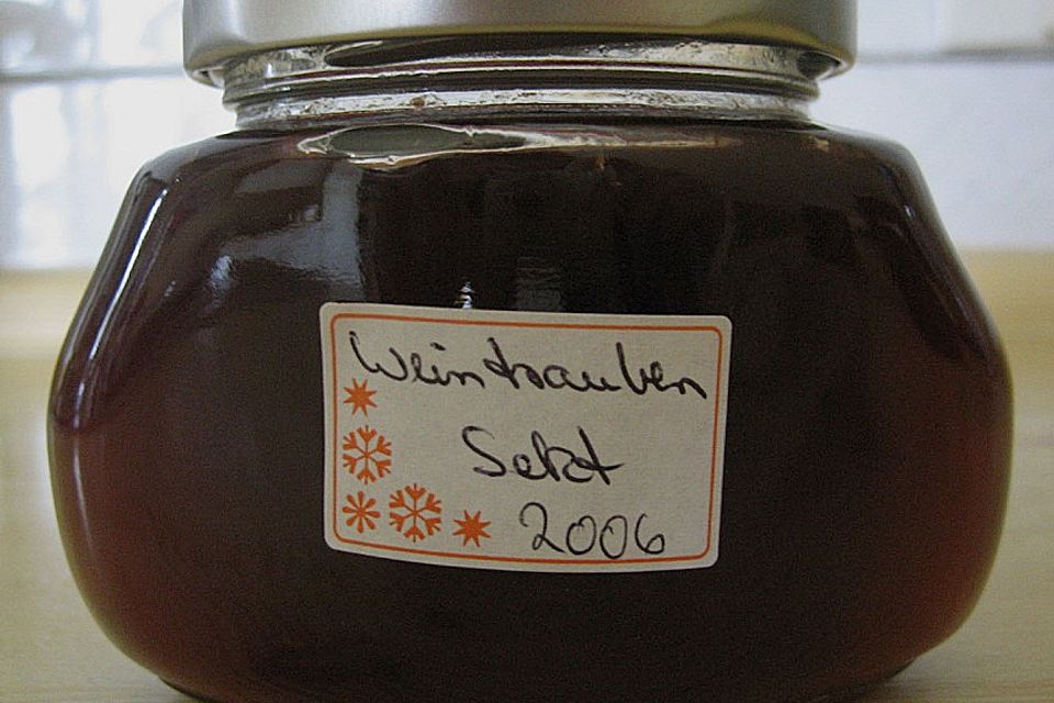 Weintrauben - Sekt Konfitüre