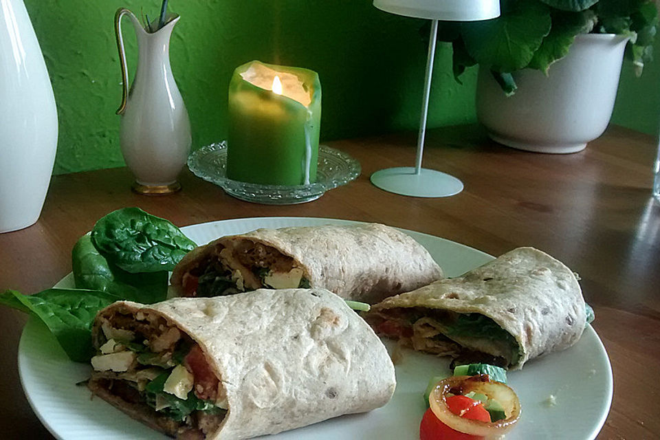 Seitan-Fetawraps