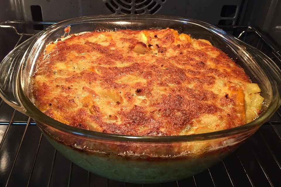 Zucchini-Kartoffel-Gratin