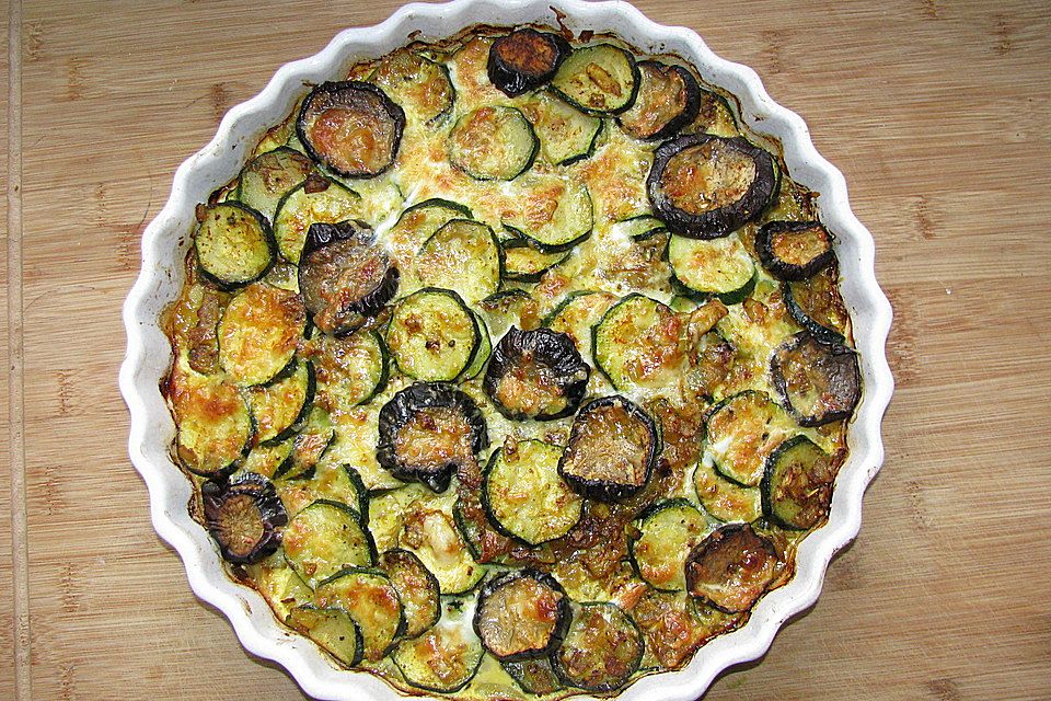 Zucchini-Kartoffel-Gratin