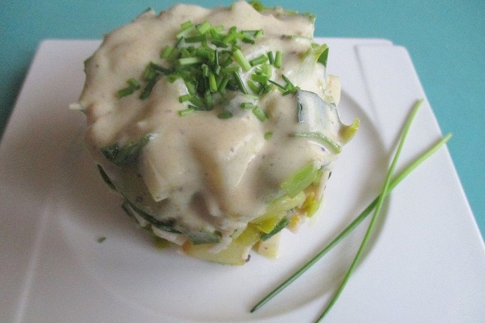 Lauch-Käse-Kartoffelsalat