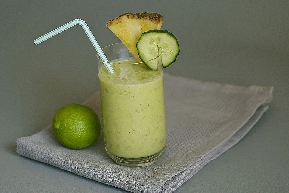 Ananas-Gurken-Smoothie