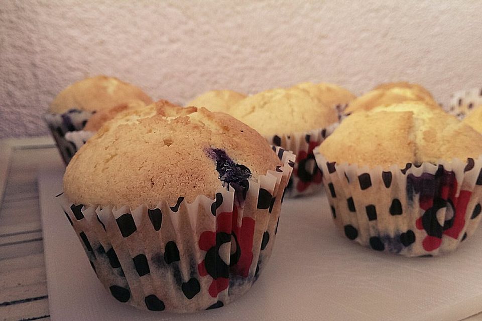 Heidelbeer-Mascarpone-Muffins