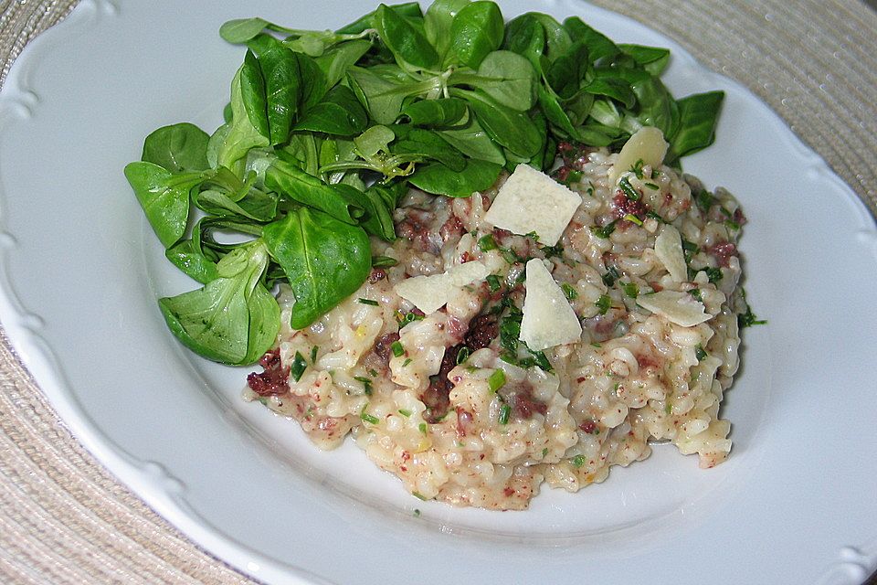 Blutwurst-Risotto