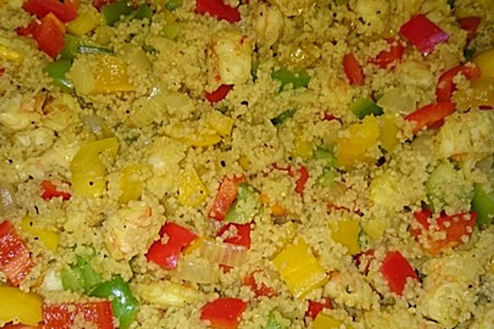 Garnelen-Couscous-Pfanne