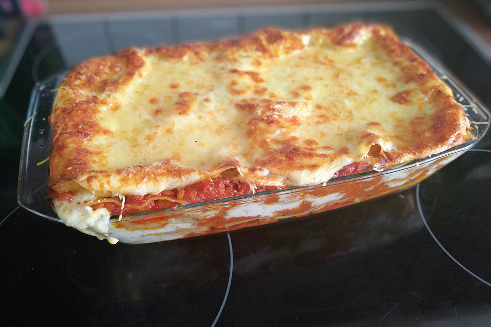 Lasagne mit Linsen-Bolognese