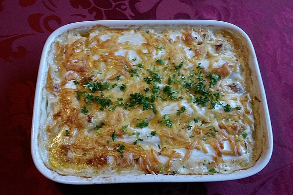 Spargelgratin