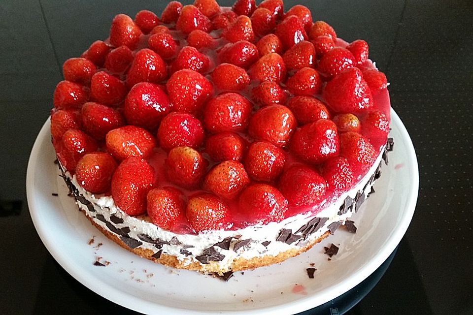 Erdbeer-Quark-Torte