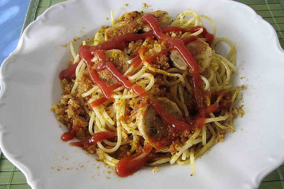 Currywurst-Pasta