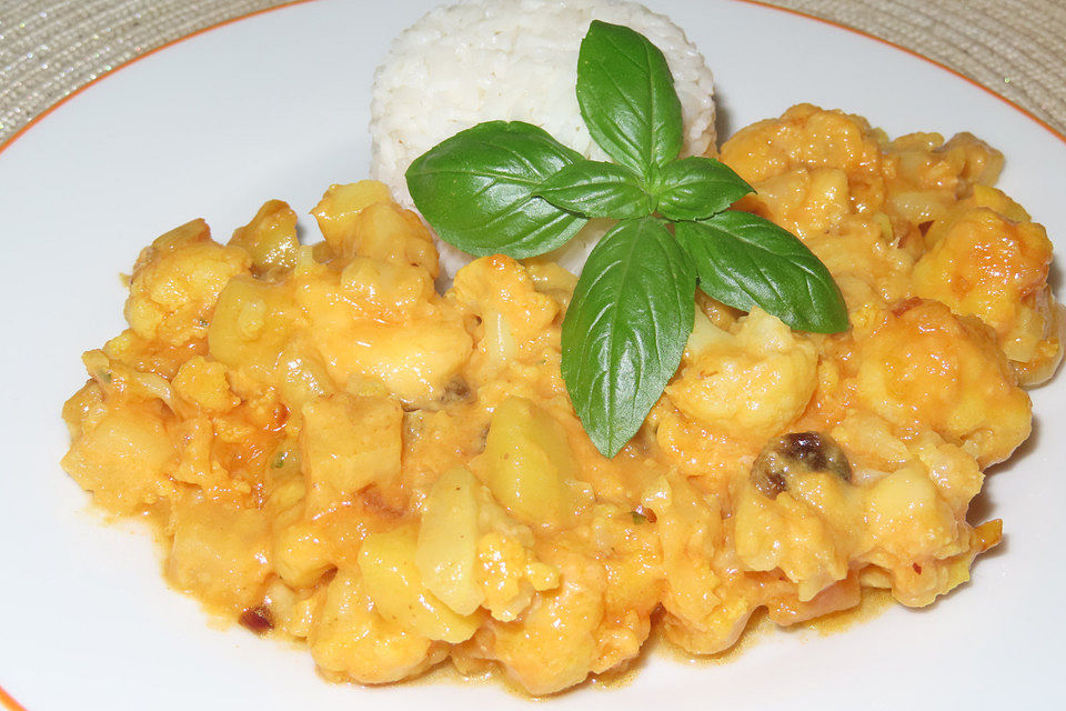 Blumenkohl-Bananen-Curry