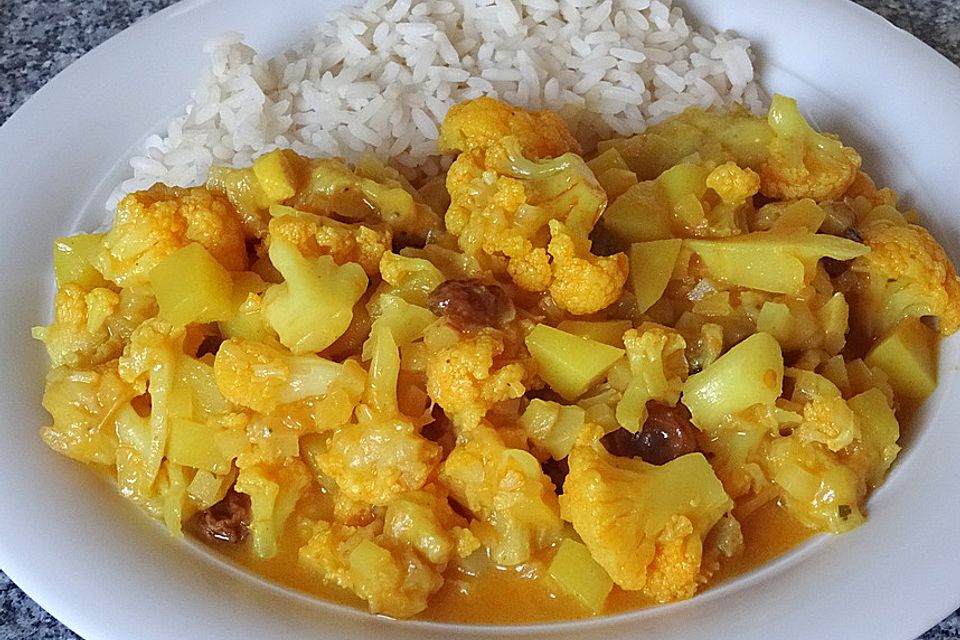 Blumenkohl-Bananen-Curry