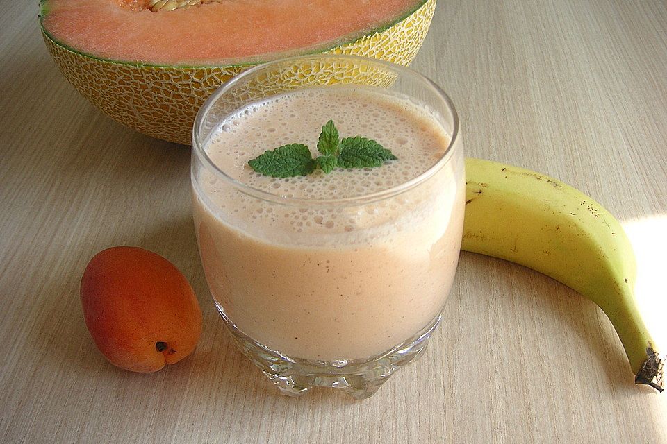 Marillen-Bananen-Melonen-Smoothie