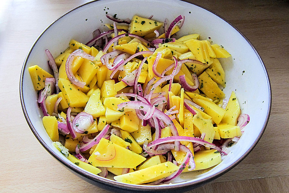 Seychellischer Mango-Salat