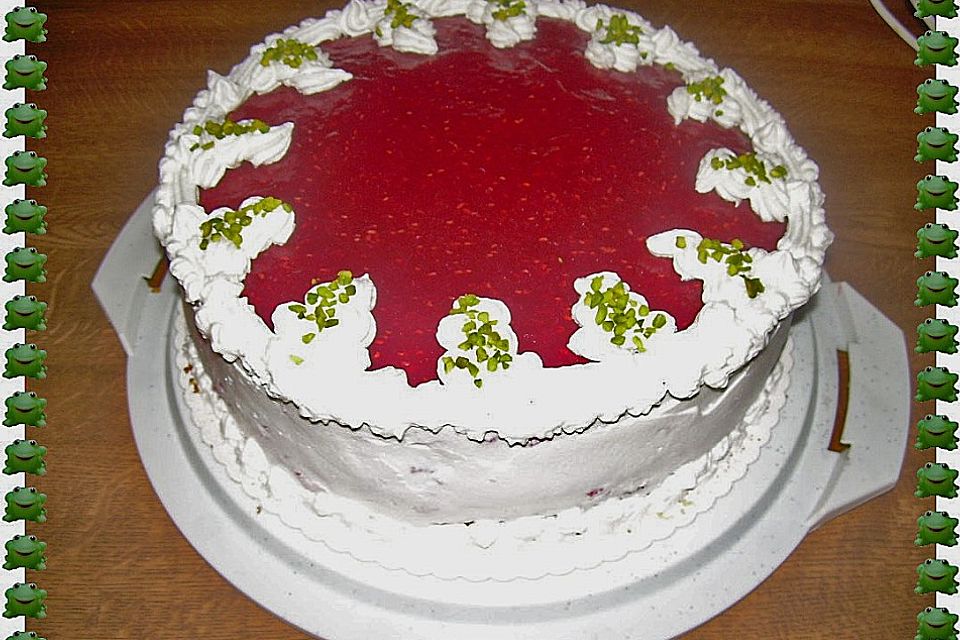 Himbeer - Biskuittorte