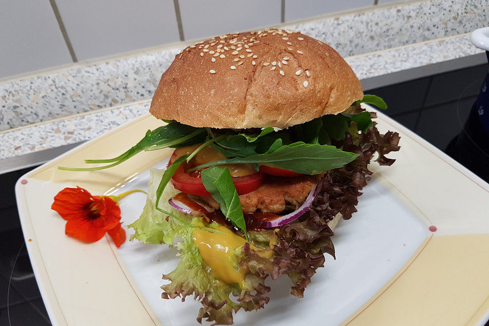 Fettarmer Chicken-Burger