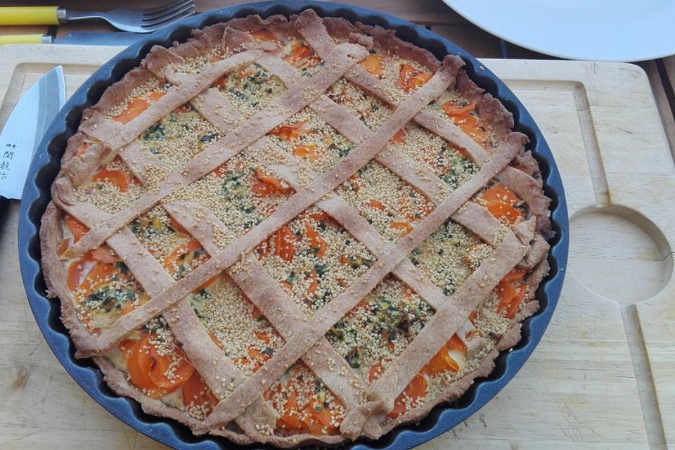 Karotten-Sesam-Tarte