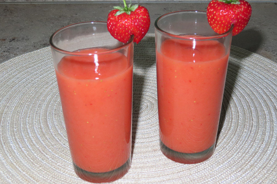 Melonen-Erdbeer-Smoothie