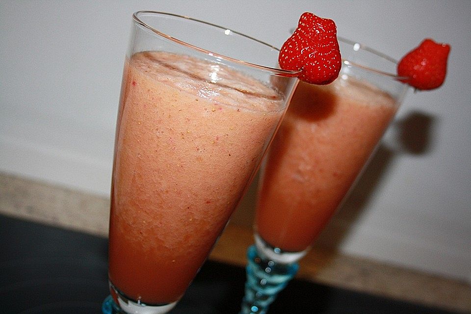 Melonen-Erdbeer-Smoothie