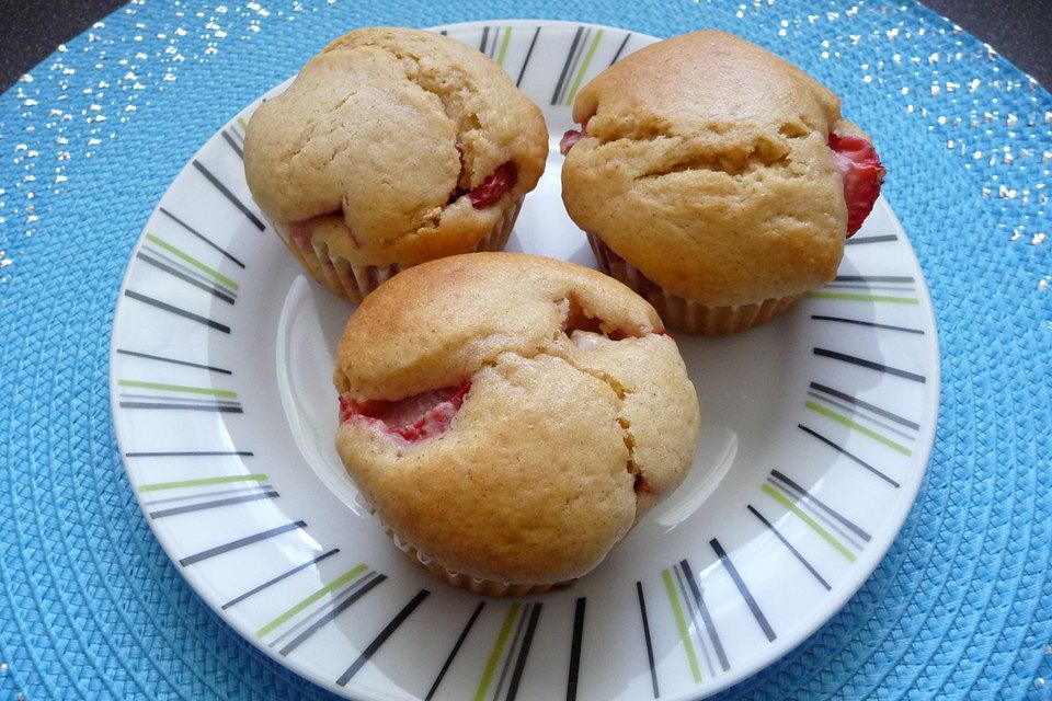 Erdbeer-Limetten-Muffins