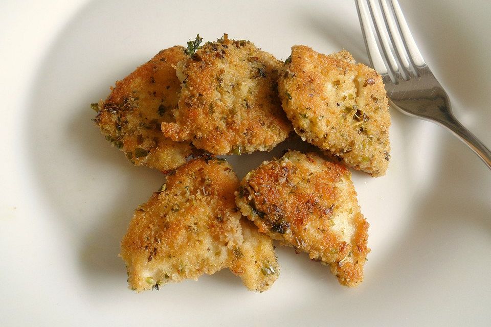 Hähnchen - Nuggets mit Knoblauchmayonnaise