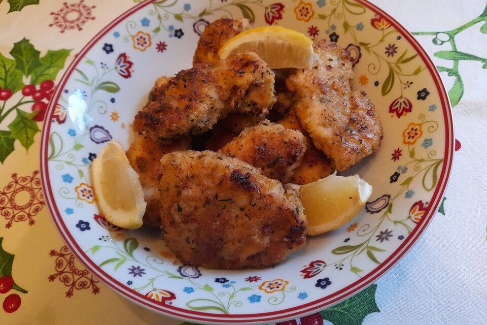 Hähnchen - Nuggets mit Knoblauchmayonnaise