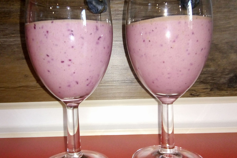 Blaubeer-Bananen-Creme