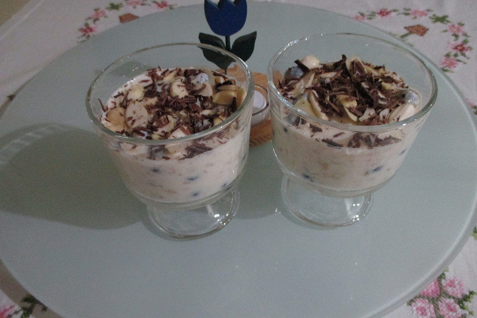 Blaubeer-Bananen-Creme