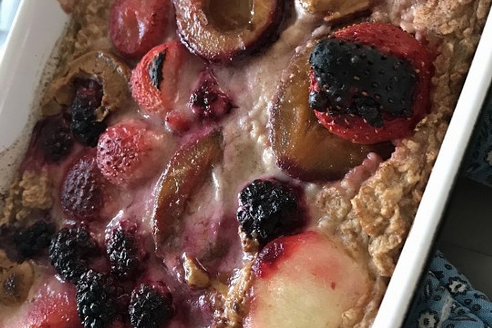 Baked Oatmeal mit Banane