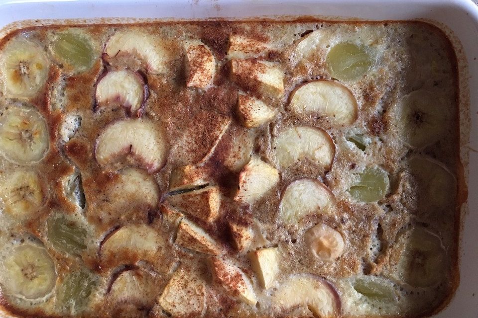 Baked Oatmeal mit Banane