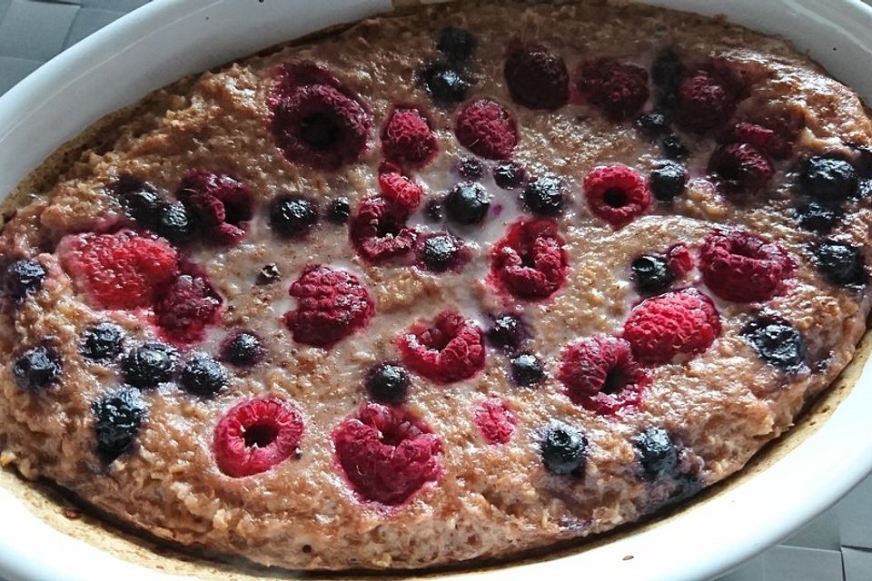 Baked Oatmeal mit Banane