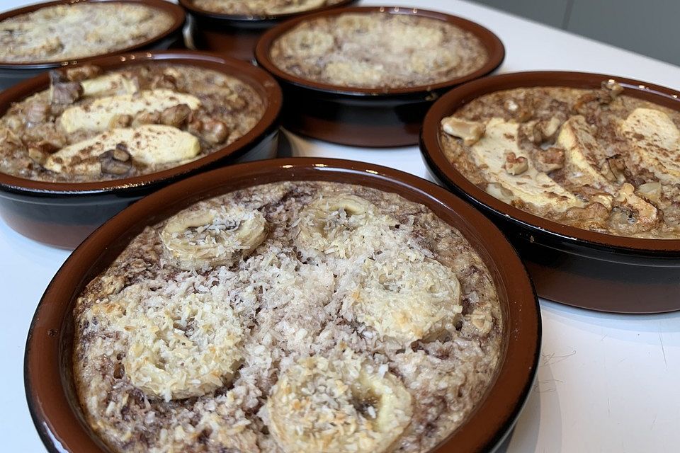 Baked Oatmeal mit Banane