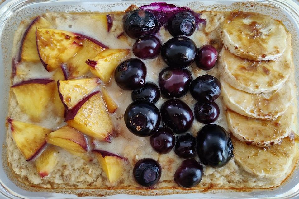 Baked Oatmeal mit Banane