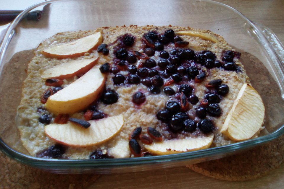 Baked Oatmeal mit Banane