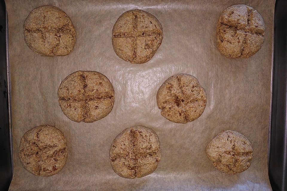 Vegane Zwiebelbrötchen mit Hafermilch