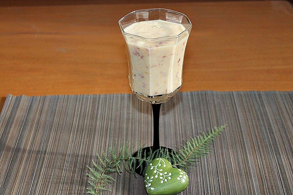 Plattpfirsich-Banane-Kokos-Smoothie