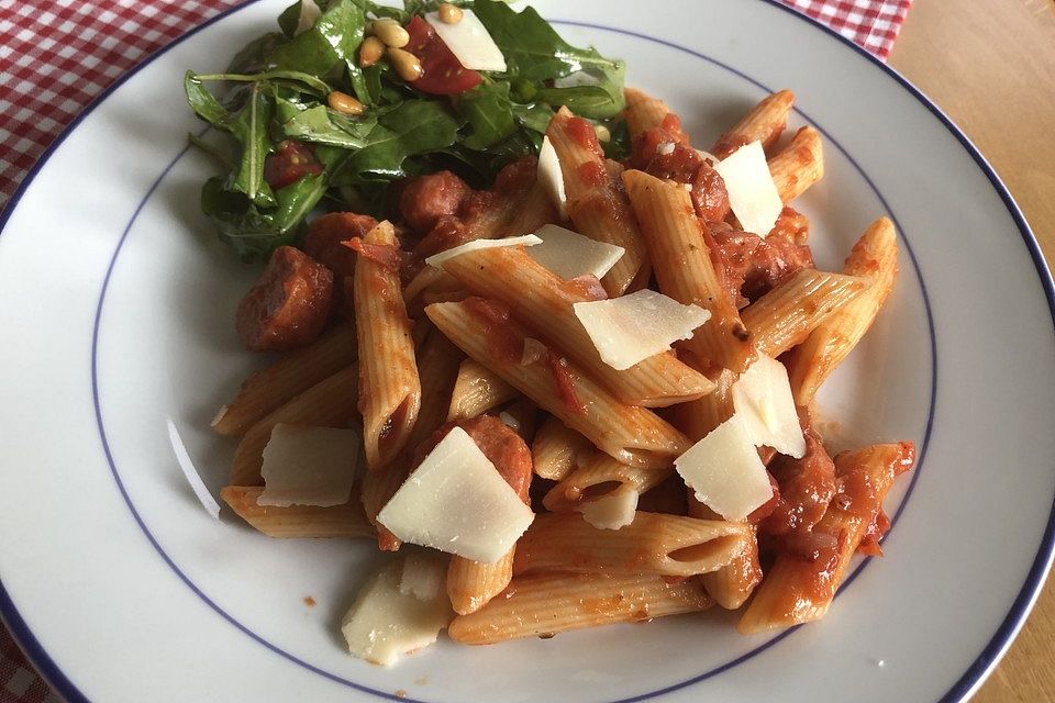 Penne con Salsiccia