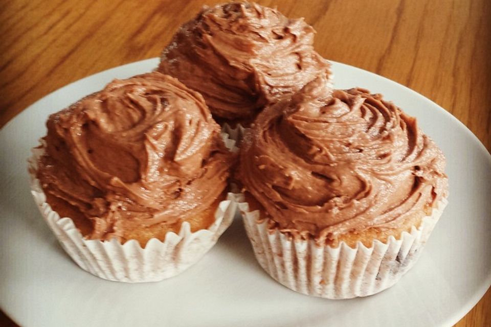 Cupcakes mit Nutella-Füllung