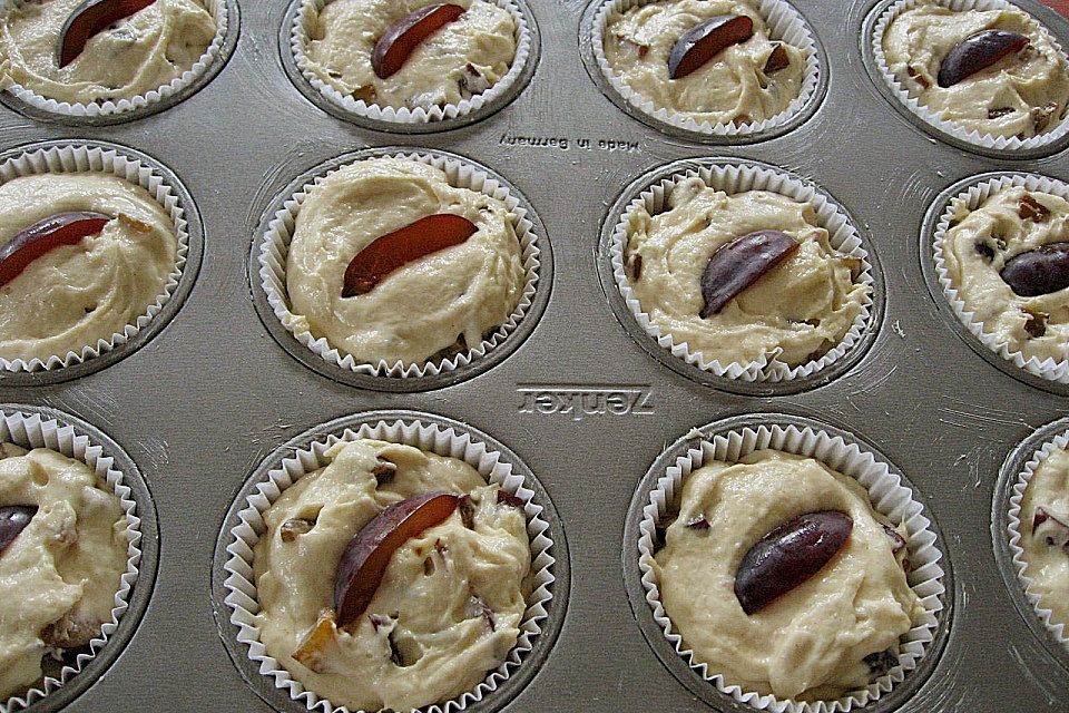 Saftige Pflaumen - Muffins