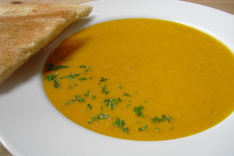 Kürbis-Kokos-Limetten-Suppe