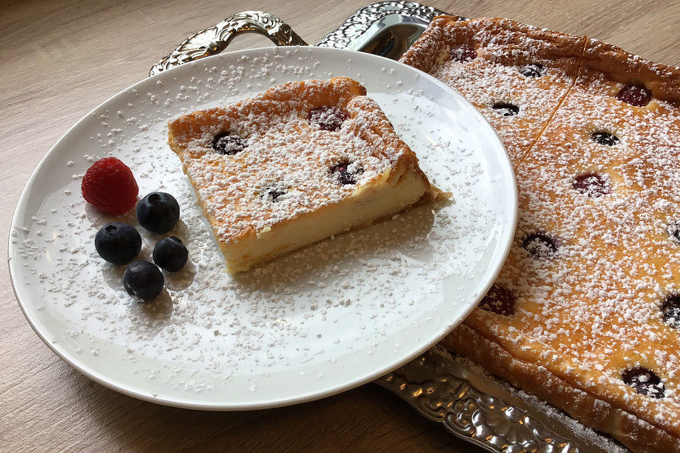 Käsekuchen ohne Boden