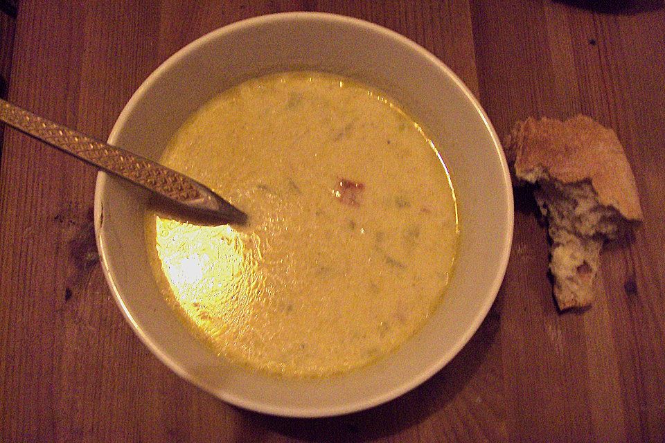 Hack-Käse-Porree-Suppe