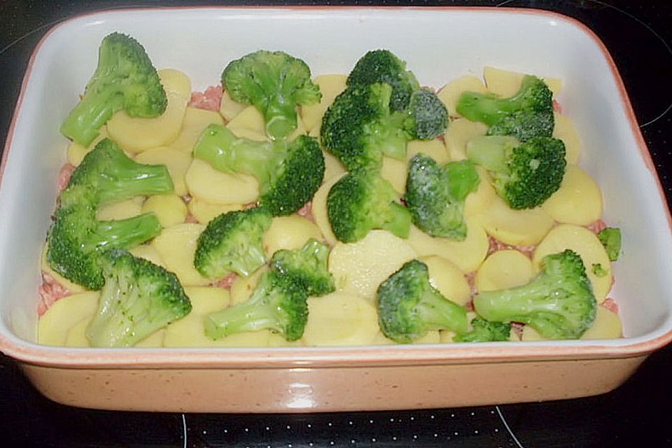 Brokkoli - Hackfleisch - Gratin