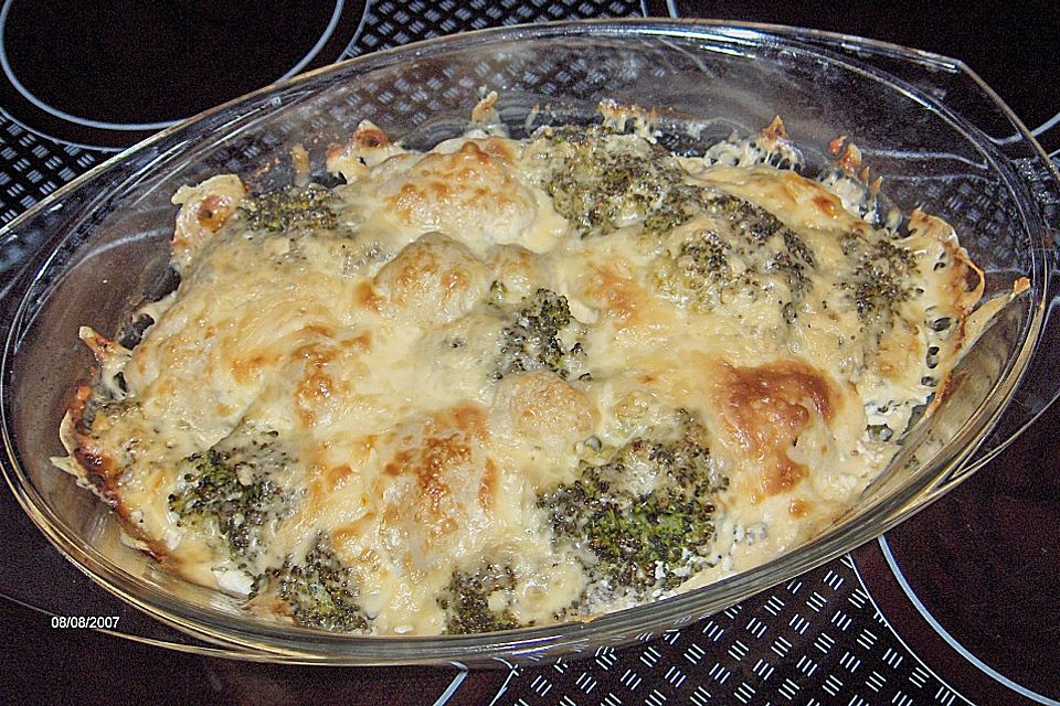 Brokkoli - Hackfleisch - Gratin