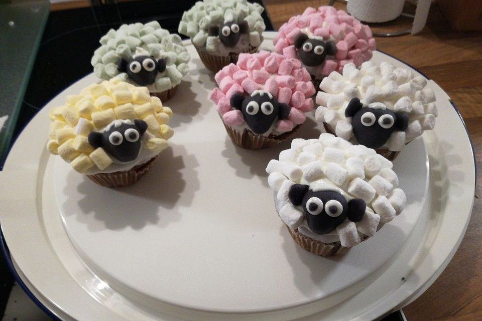 Schäfchen-Cupcakes