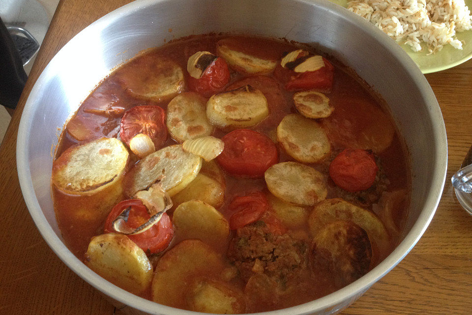 Kafta und Batata, libanesisch